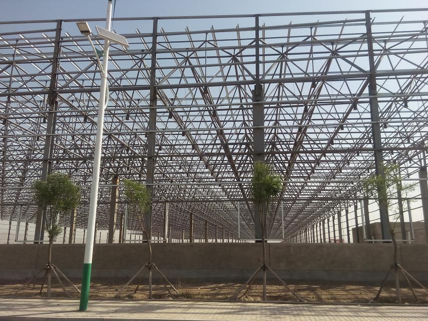 玉门汽车工业厂房网架