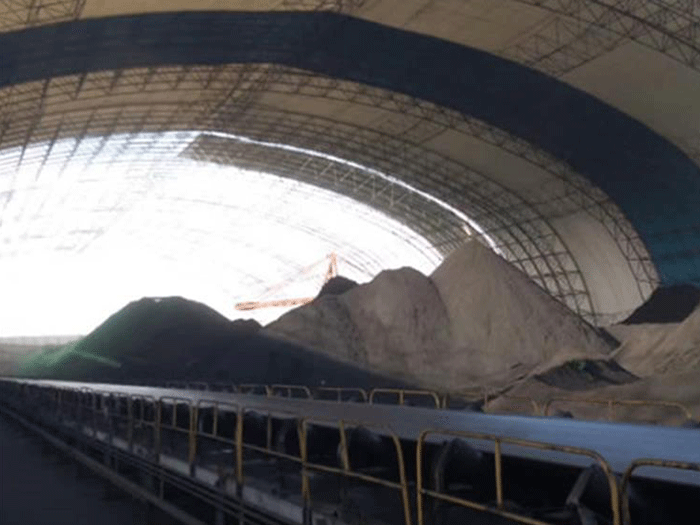 玉门煤棚料仓网架